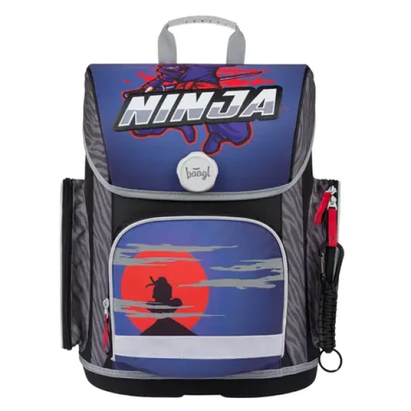 BAAGL Školská aktovka Ergo Ninja / 19 l / vhodná od 1. triedy ZŠ (A-30724)