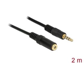 Delock predlžovací kábel Audio Stereo Jack 3.5 mm samec gt; Stereo Jack 3.5 mm samica 2 m čierna (84667-D)