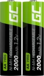 Green Cell Akumulátor AA (R6) 2000mAh / Nabíjacie batérie / AA / 2000 mAh / 2 ks (GR06)