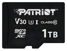 Patriot VX Series 1 TB / Pamäťová karta microSDXC / UHS-I U3 V30 / Class 10 / čítanie: 90 MB/s / zápis: 80 MB/s (PSF1TBVX31MCX)