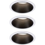 Paulmann 93402 Cole Coin vstavané svietidlo sada 3 ks LED 6 W biela, čierna; 93402