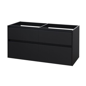 Mereo Opto, kúpeľňová skrinka 120 cm, čierna CN943SN
