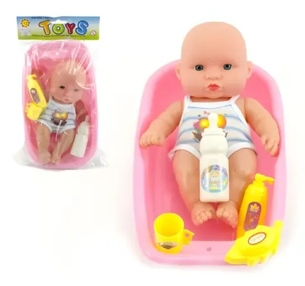 TEDDIES Bábika bábätko s vaničkou