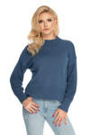 Dámsky sveter 70035 Jeans modrá - PeeKaBoo UNI jeans-modrá
