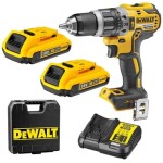 DeWalt DCD796D2 / Aku Kompaktná príklepová vŕtačka skrutkovač s bezuhlíkovým motorom / 18V XR Li-Ion / 2x 2.0Ah (DCD796D2)