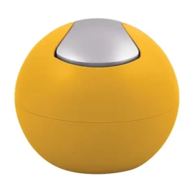 Spirella BOWL MATT mini výklopný odpadkový kôš 1 L matný šafranovo žltý / plast (7610583208576)
