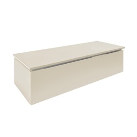 Kúpeľňová skrinka s krycou doskou SAT Feel 120x30x46 cm pieskovo béžová mat SATFEEL2120BED SATFEEL2120BED