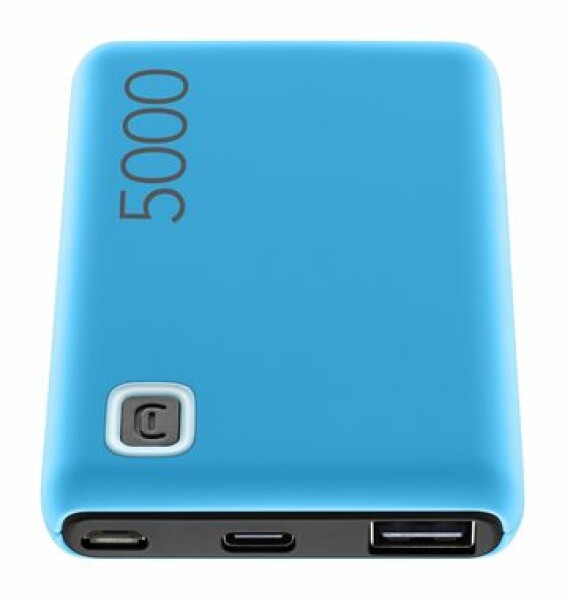 CellularLine Essence 5000 mAh modrá / Power banka / USB-A / USB-C / microUSB (PBESSENCE5000B)