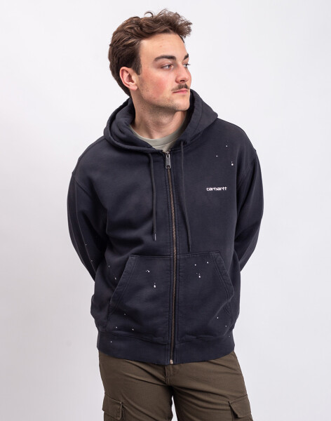 Carhartt WIP Hooded Painter Jacket Black destroy wash M