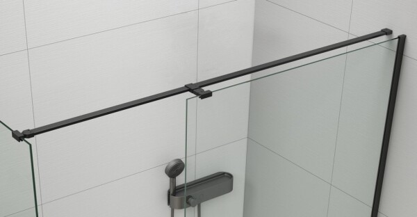 POLYSAN - ESCA univerzálná vzpera k zástenám 1400, čierna mat ES7225