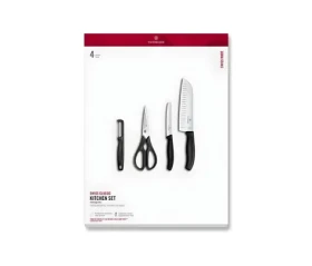 VICTORINOX Swiss Classic Kuchynská súprava 4 ks čierna / Kuchynská súprava / darčeková krabička (6.7133.41G)