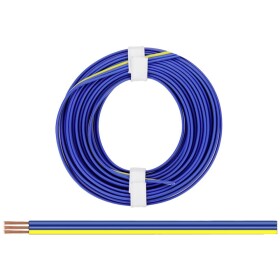Donau Elektronik 325-223 opletenie / lanko 3 x 0.25 mm² + 3 x 0.25 mm² modrá, žltá 5 m; 325-223