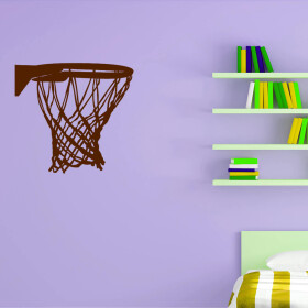 Veselá Stena Samolepka Basketbalový kôš Farba: hnědá, Veľkosť: 100 x 95 cm