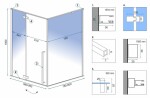 REA/S - Sprchovací kút Fargo - matná čierna 80x100 s bielou sprchovou vaničkou Savoy KPL-K4906