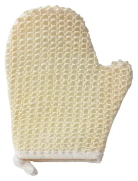 MSV SISAL exfoliačná sisalová rukavice biela / Rukavice / Sisal, polyester, huba / 18 x 0,7 x 22 cm