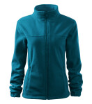 Bunda fleece dámska petrol 2XL