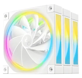 DEEPCOOL FL12R 3ks biela / Ventilátor / 120 mm / Reverzný / ARGB Gen2 / 500-2150 RPM / 33,9 dB / PWM (R-FL12R-WHAPN3-G)