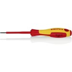 Knipex VDE VDE skrutkovač pre skrutky Microstix Šírka čepele: 2.5 mm Dĺžka drieku: 75 mm DIN EN 60900; 98 20 25