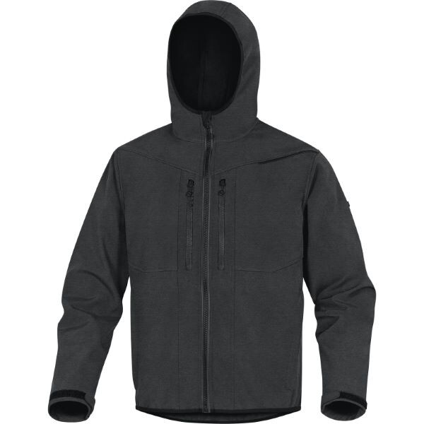 Pracovná softshell bunda Delta Plus HORTEN2 Farba: Čierna, Veľkosť: XL (HORT2NNXG)