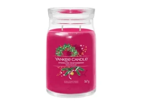 Yankee Candle Signature Sparkling Winterberry 567g - sviečka veľká 2 knôty / doba horenia: až 90h (5038581153995)