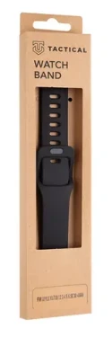 Tactical 789 Silikónový Remienok s Prackou pre Apple Watch 38 amp; 40mm Grain čierna (8596311138874)