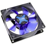 Noiseblocker BlackSilent Fan X2 modrá / 80mm / 16 dB @ 1800 RPM / 26.48 CFM / 3-pin (ITR-X-2)