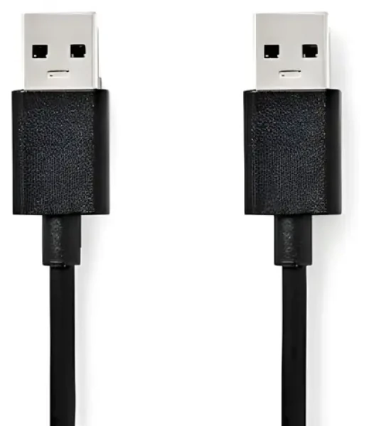 Nedis USB-A - USB-A 3.2 Gen1 2 m čierna / USB kábel / 5 Gbps (CCGB61000BK20)