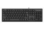 A4Tech FKS12 čierna / Klávesnica tichá / USB / CZ/US / multimediálna (FKS12-BK)