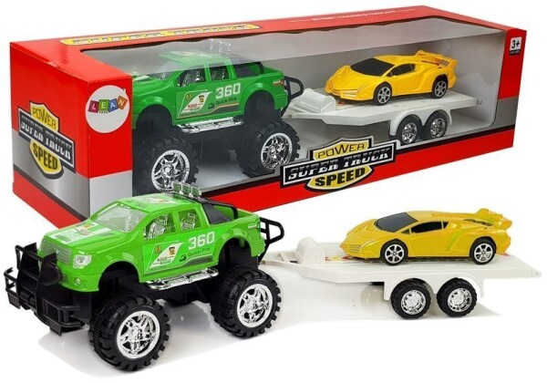 Súprava vozidla Auto Sports Yellow Off-Road Green s čipovým pohonom