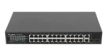 Lanberg RSFE-24P-2C-250 / Switch / 24x PoE + 100 Mbps / 2x Combo Gigabit / 250W / Unmanaged / 19" (RSFE-24P-2C-250)