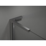 MEXEN/S - Velar L sprchovací kút, posuvné dvere 90 x 100, grafit, grafit metal 871-090-100-43-95