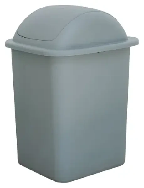 BELLI E FORTI Odpadkový kôš FLIP sivý / výklopné veko / plast / 18 l / výška 39,5 cm
