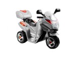 Mamido Detská elektrická motorka strieborná