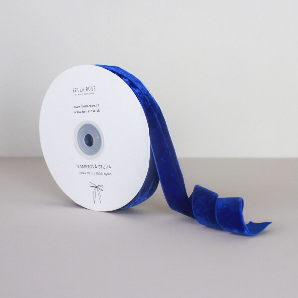Bella Rose Zamatová stuha 2 cm – Royal Blue (10 m)
