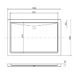KERRA - Univerzálna nízka vanička 100x80 Oskar 5907548111838