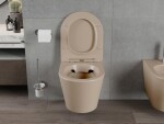MEXEN - Lena Závesná WC misa vrátane sedátka s slow-slim, duroplast, cappuccino mat 30724064