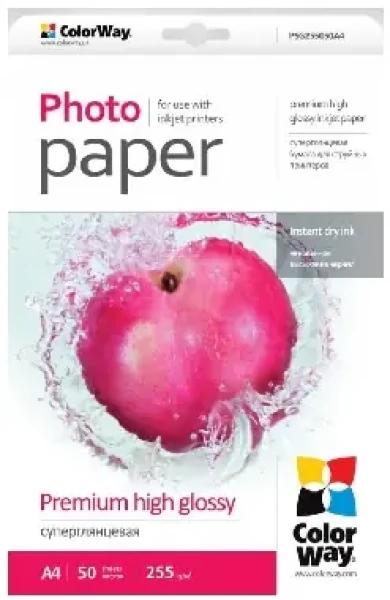 Colorway Fotopapier / Super lesklý / A4 / 255g/m2 / 50 listov (PSG255050A4)