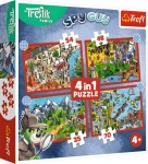 Trefl Puzzle Treflíci: Cesty Treflíkov 4v1