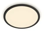 Philips SuperSlim CL550 čierna / Stropné LED svietidlo / 15W / 2700K / O 25 cm (929002667501)