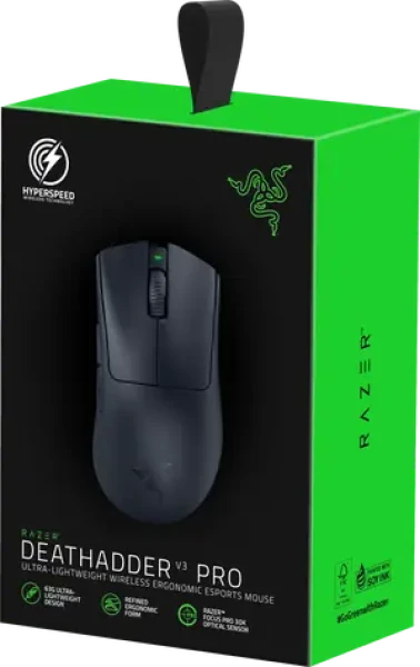 Razer DeathAdder V3 Pro / Herná bezdrôtová myš / optická / 30000DPI / 2.4GHz / 5 tlačidiel