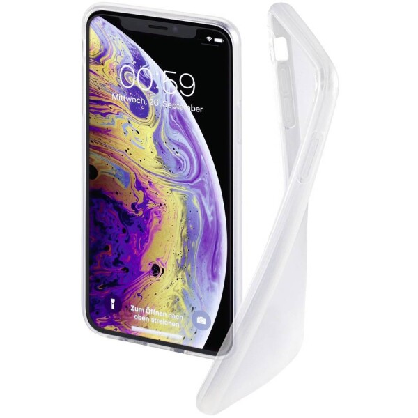 Hama zadný kryt na mobil Apple iPhone X, iPhone XS priehľadná; 00184264