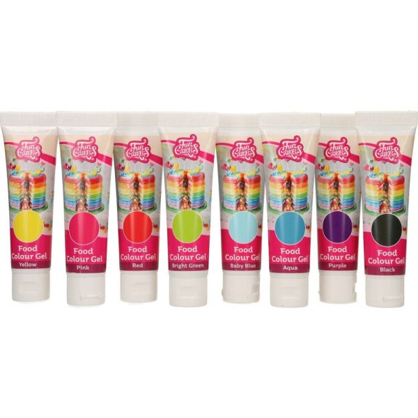 Sada gélových farieb 8 ks - FunCakes - FunCakes
