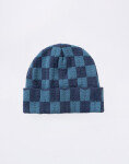 Service Works Chunky Check Beanie Navy