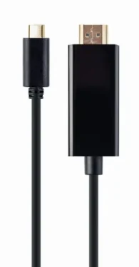 Gembird adaptér USB Typ-C (M) na HDMI (M) 2m čierna (A-CM-HDMIM-01)