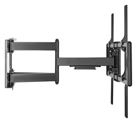 Equip Držiak TV 60-120" čierny / Držiak TV / naklápací a otočný, 2 ramená / VESA 200x200-900x600 / nosnosť 120 kg (650343)