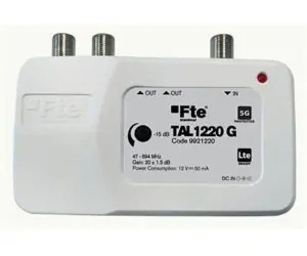 FTE TAL 1220G / Linkový zosilňovač / 5G LTE filter / Regulácia zisku / 2x výstup (8436545306703)