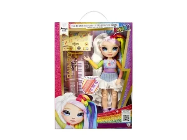MGA Rainbow High Junior FASHION bábika v rockovej kapele - Amaya