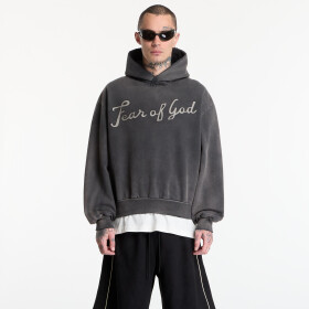 Mikina Fear Of God 26 Classic Fit Half Raglan Hoodie Off Black XXL