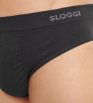 Pánske slipy GO Smooth Brief 2P - BLACK - čierna 0004 - SLOGGI BLACK M