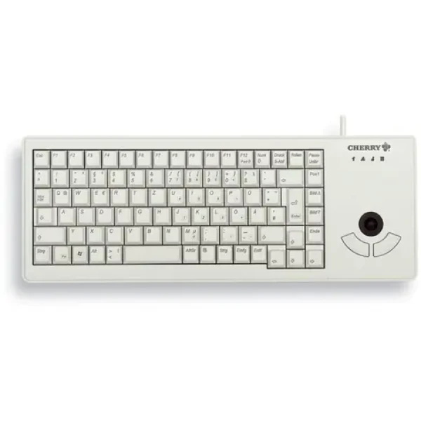 Cherry G84-5400LUMDE-0 šedá / Klávesnica s trackballom / drôtová / USB / DE layout (G84-5400LUMDE-0)